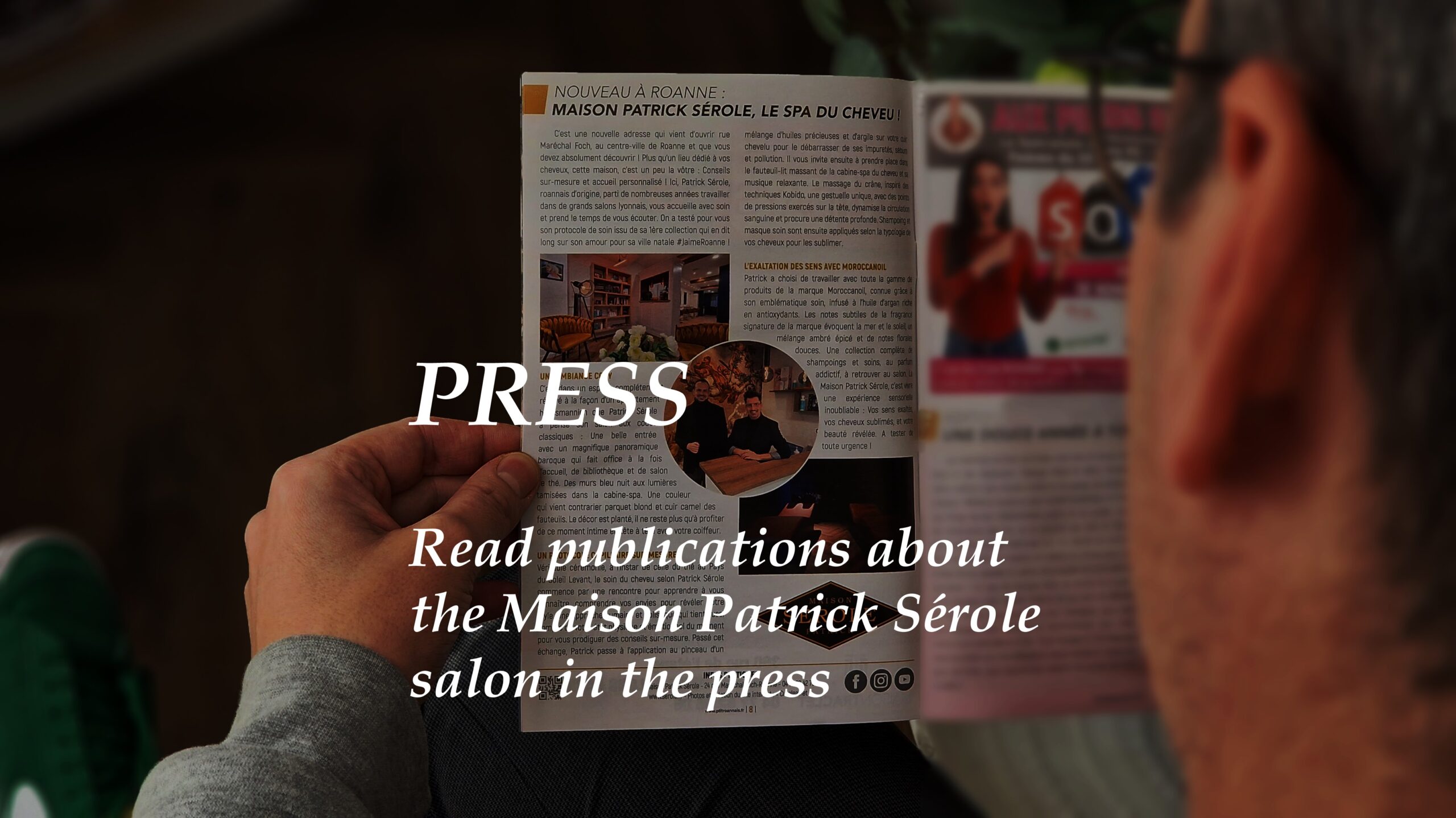 Publications about the Maison Patrick Sérole hair salon in the press